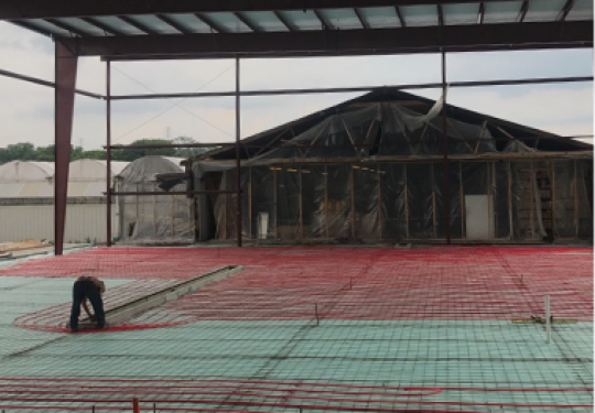 In-floor heat Work in Progress