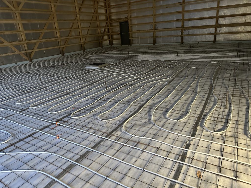 In-floor heating project