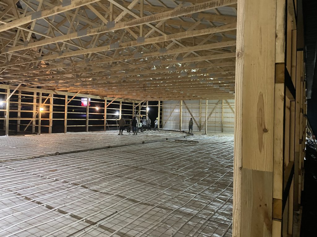 In-floor heating project