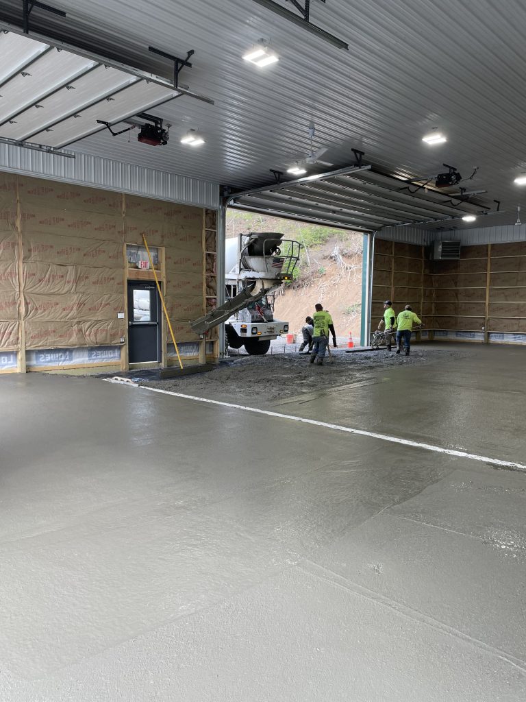 Flatwork work in progress