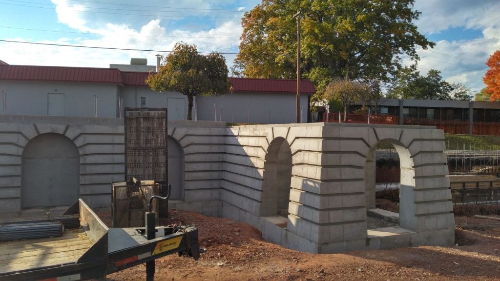 Footers & walls work in progress