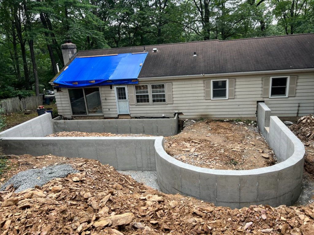 Footers & walls work in progress