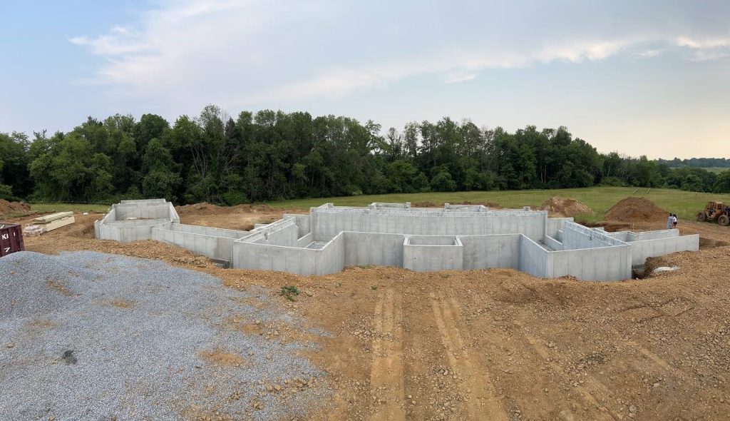 Job site work in progress