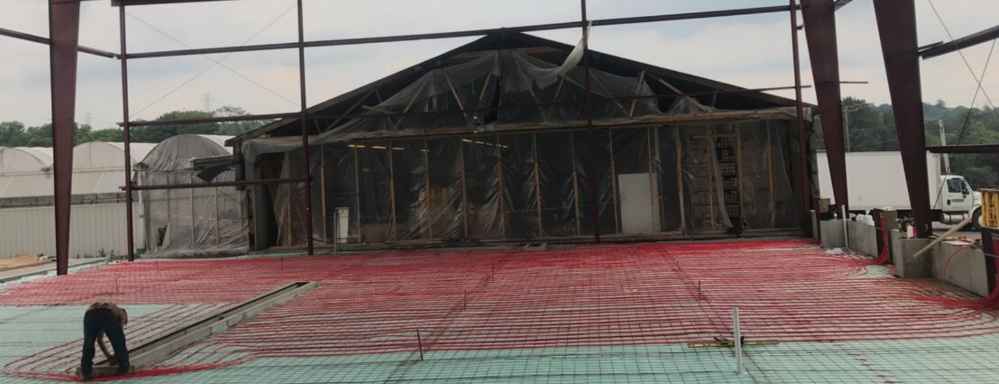 In-floor heating project